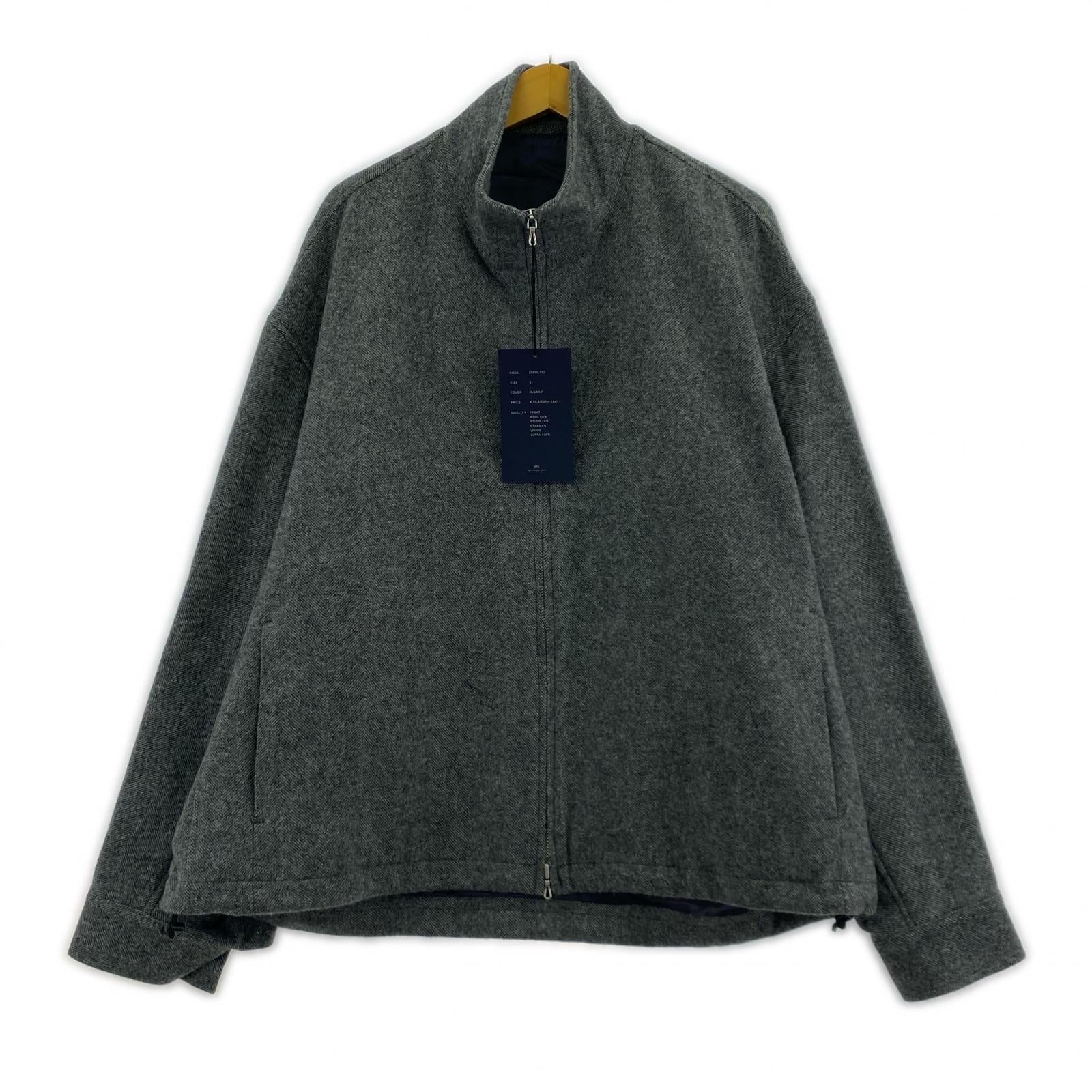 ブルゾン WOOL LIGHT TWEED ZIP UP BLOUSON/3/グレー/25FWLT02 グレー