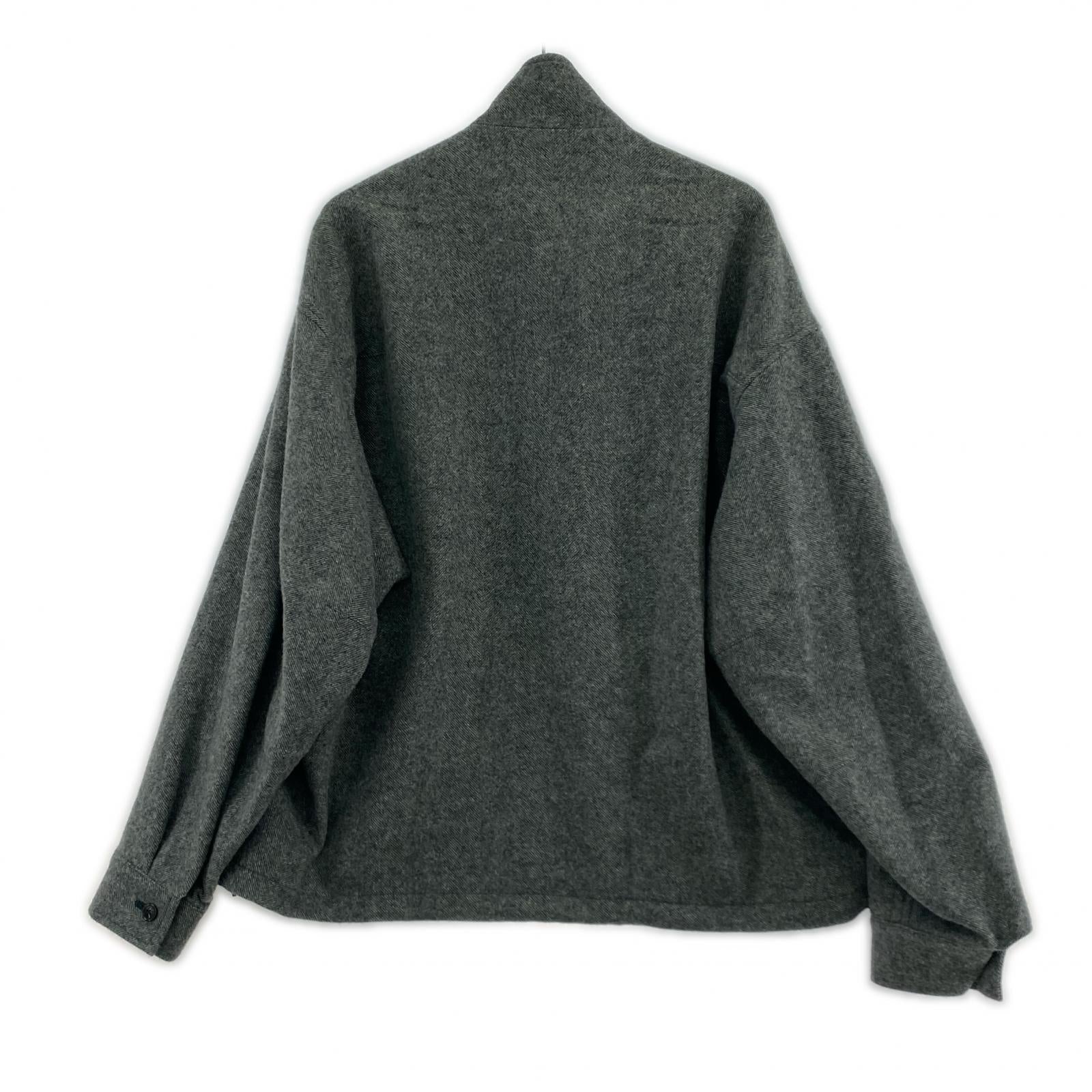 ブルゾン WOOL LIGHT TWEED ZIP UP BLOUSON/3/グレー/25FWLT02 グレー