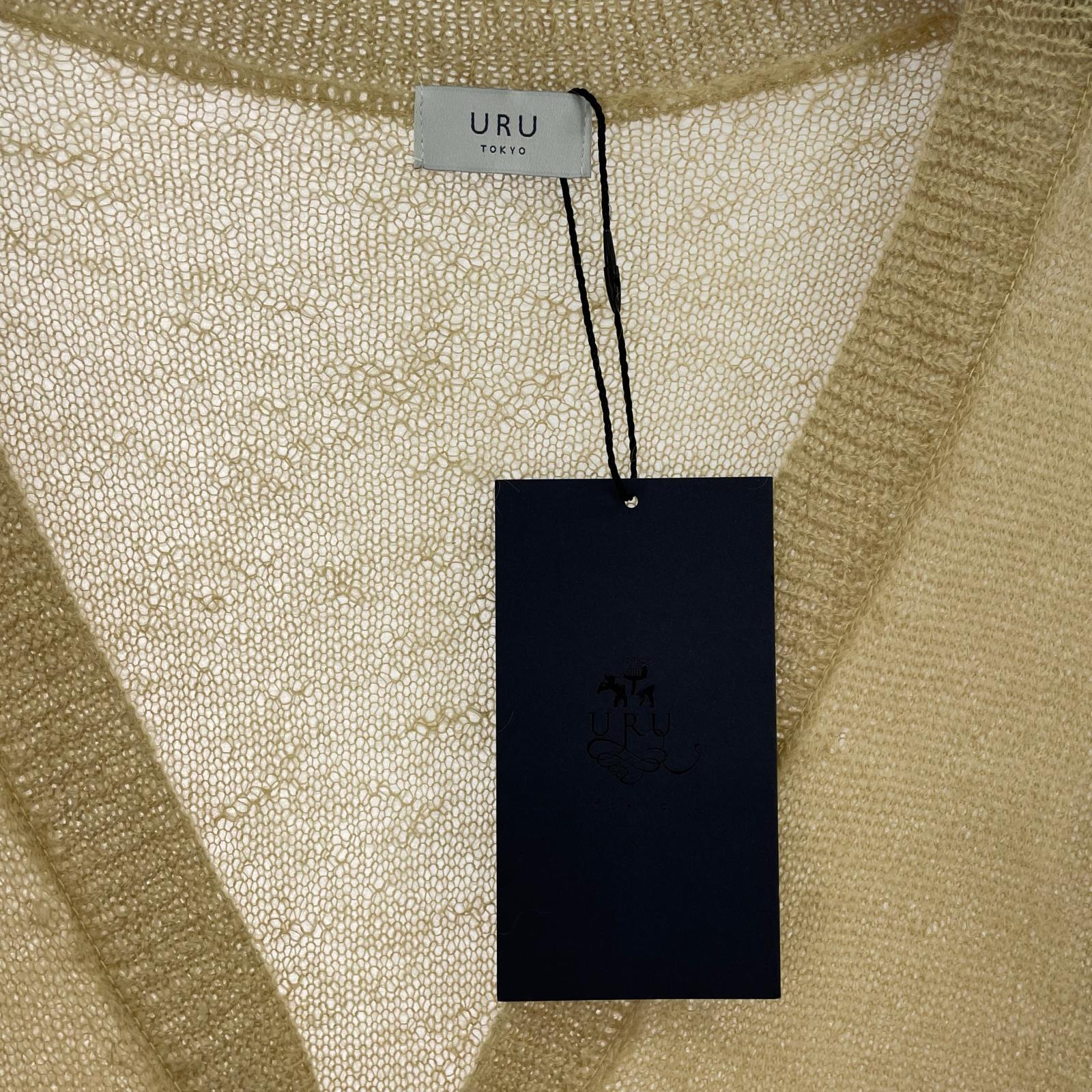 カーディガン URU KINT CARDIGAN モヘヤカーディガン 24SUK04 ベージュ (F) タグ付き ベージュ