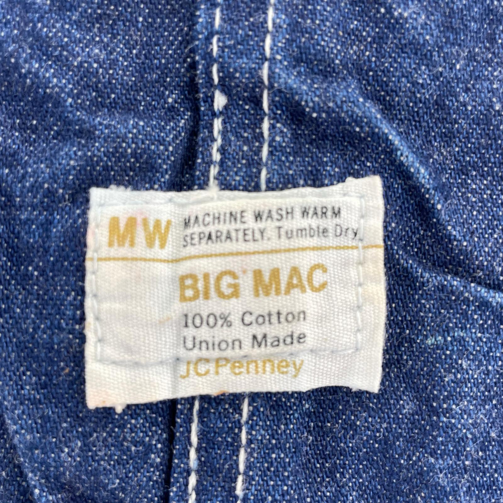 オーバーオール 70s BIGMAC デニム ブルー