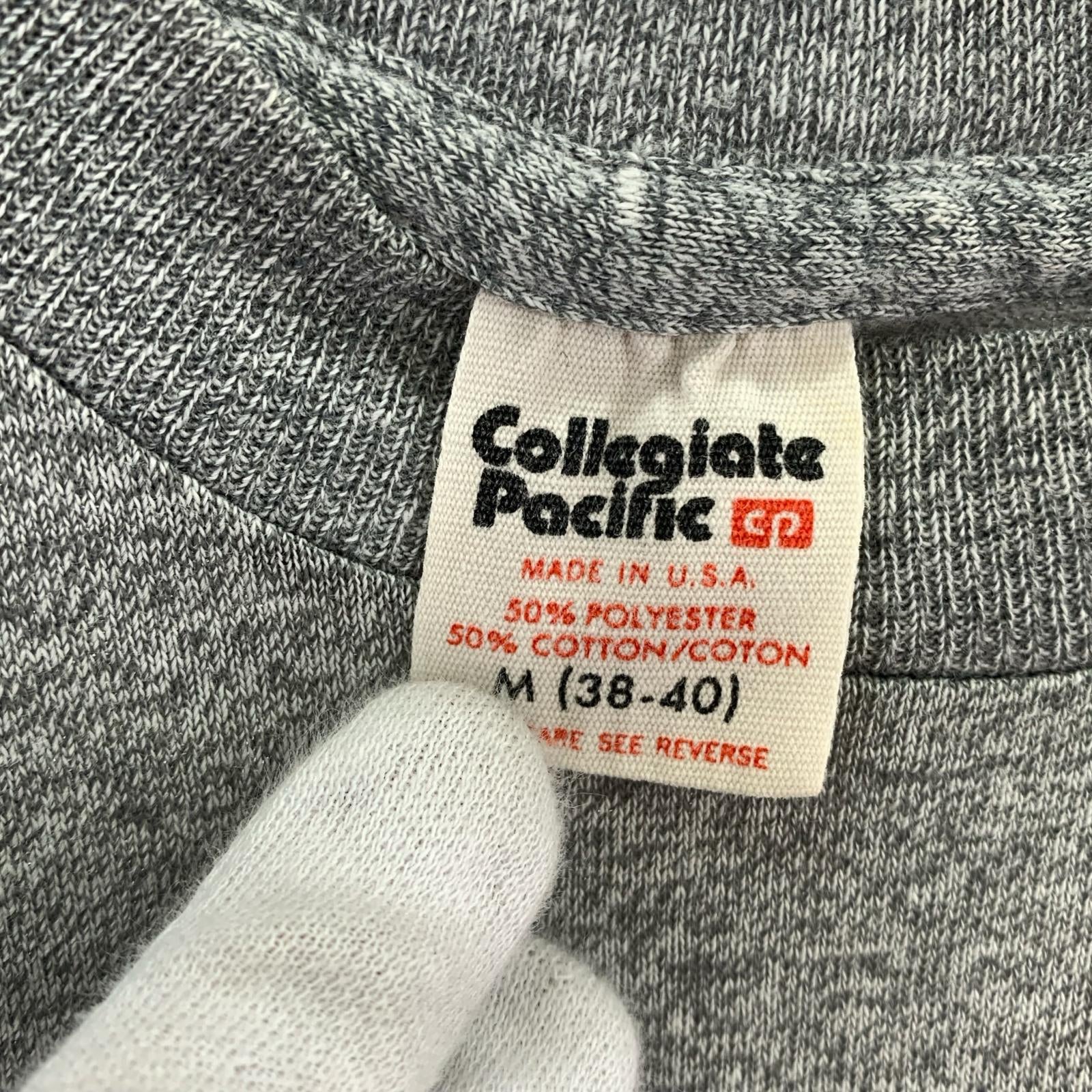 半袖Tシャツ collegiate pacific USA製 S/S Tee M グレー