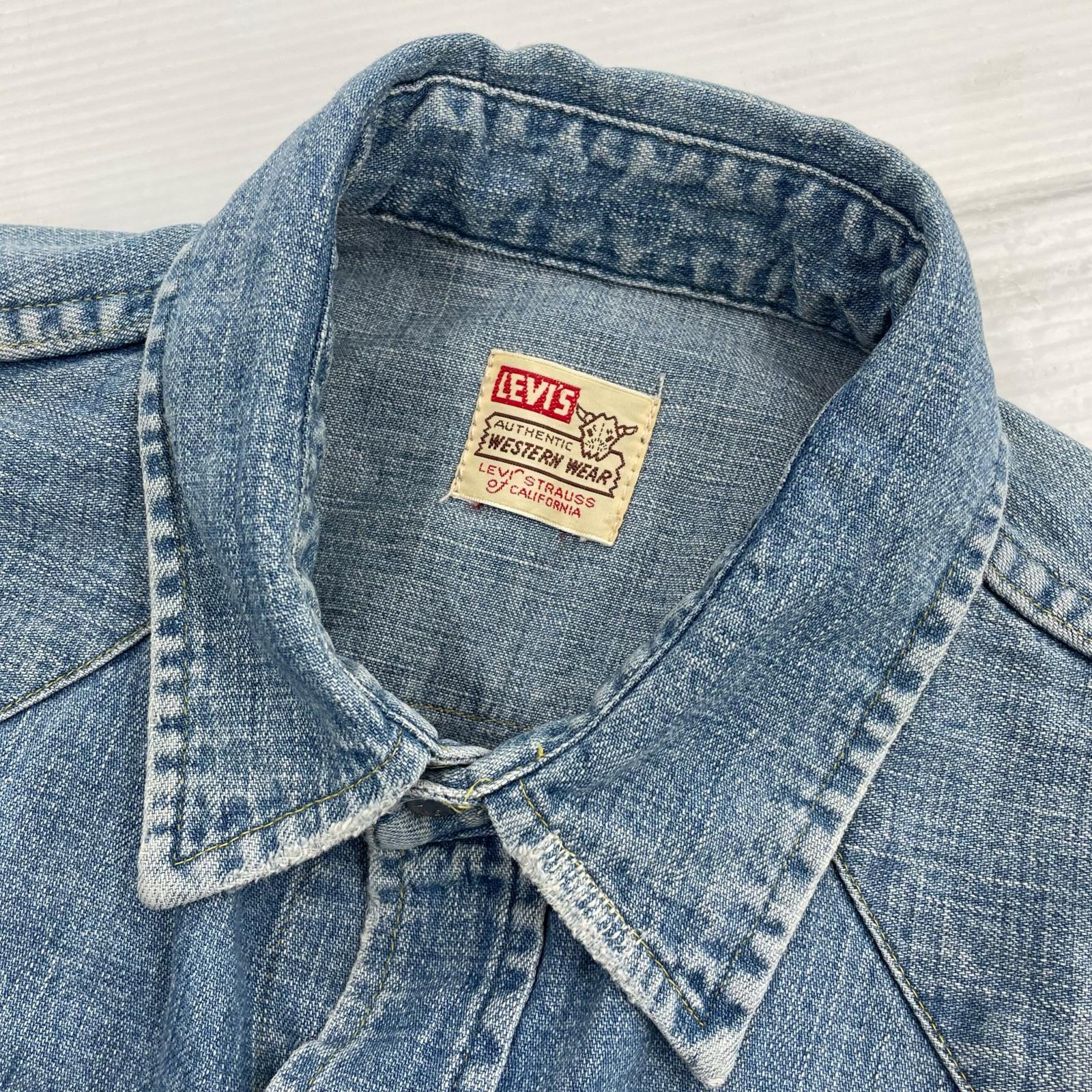 長袖シャツ LEVI'S VINTAGE CLOTHING 加工 デニムシャツ(M) M