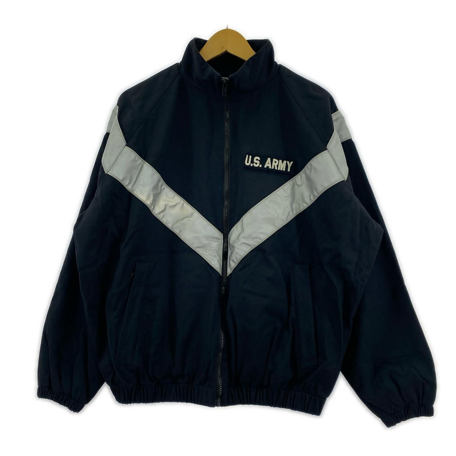 ミリタリージャケット REAL McCOY’S IPFU NYLON TRAINING JACKET トレーニングジャケット S-R 黒 ブラック