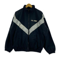 ミリタリージャケット REAL McCOY’S IPFU NYLON TRAINING JACKET トレーニングジャケット S-R 黒 ブラック