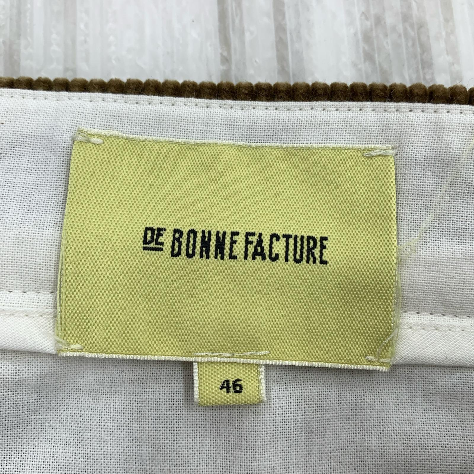 パンツ DE BONNE FACTURE フランス製 コーデュロイパンツ 茶 46 ブラウン