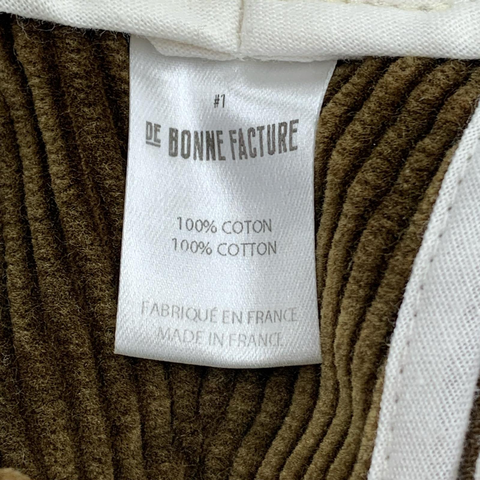 パンツ DE BONNE FACTURE フランス製 コーデュロイパンツ 茶 46 ブラウン