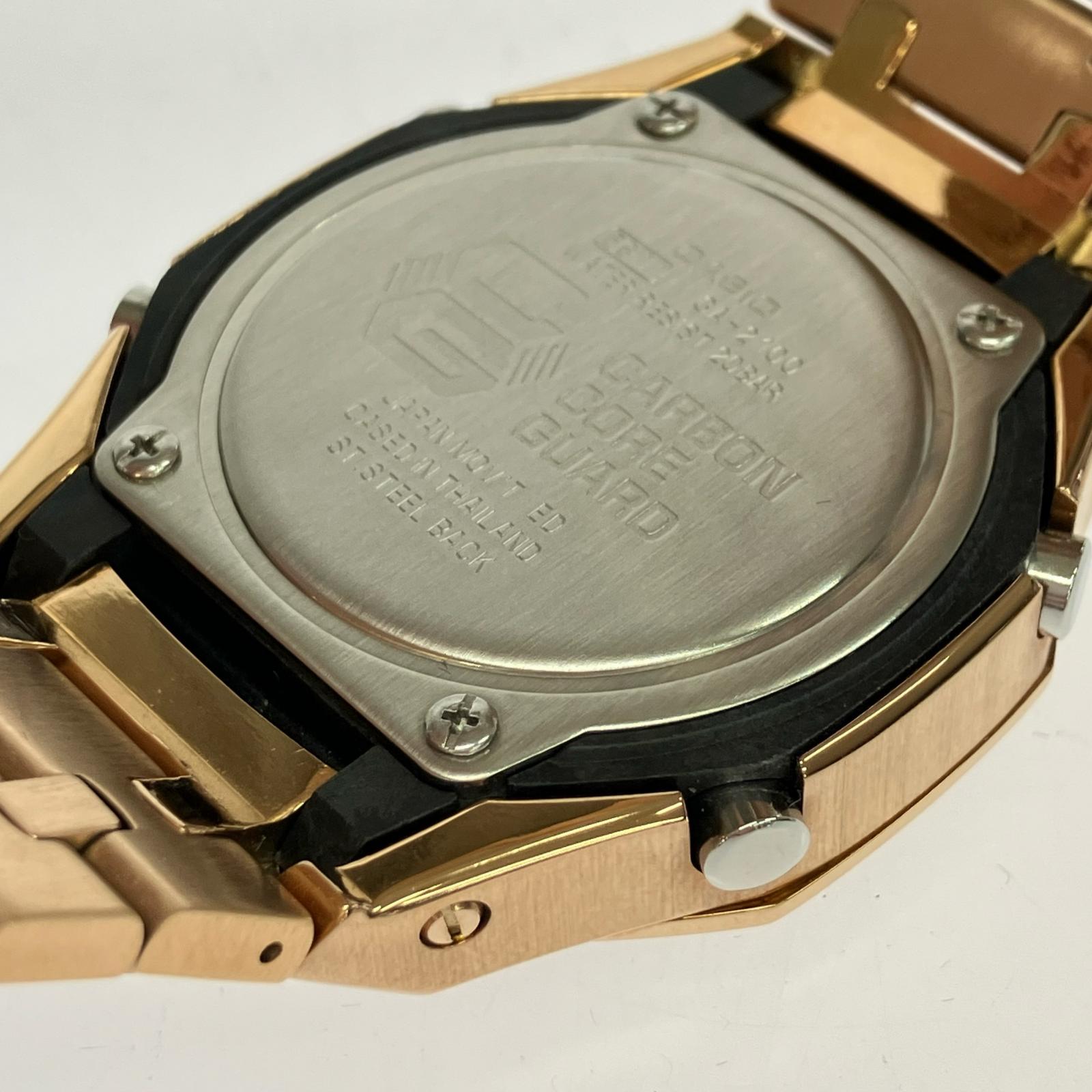 腕時計 G-SHOCK カスタム ステンレスベルトセット GA-2100 ゴールド