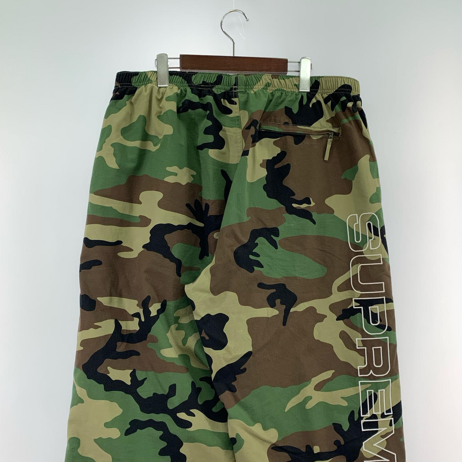 パンツ Supreme 25AW Spellout Embroidered Ripstop Track Pant XL カモ