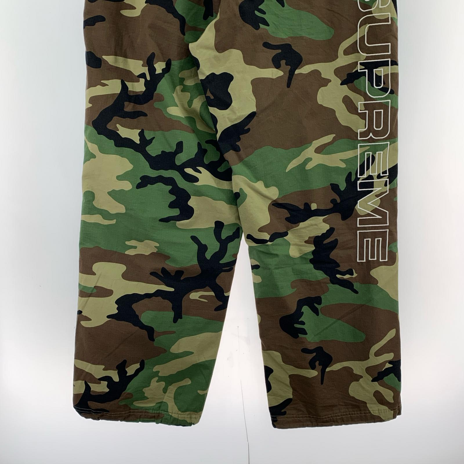 パンツ Supreme 25AW Spellout Embroidered Ripstop Track Pant XL カモ