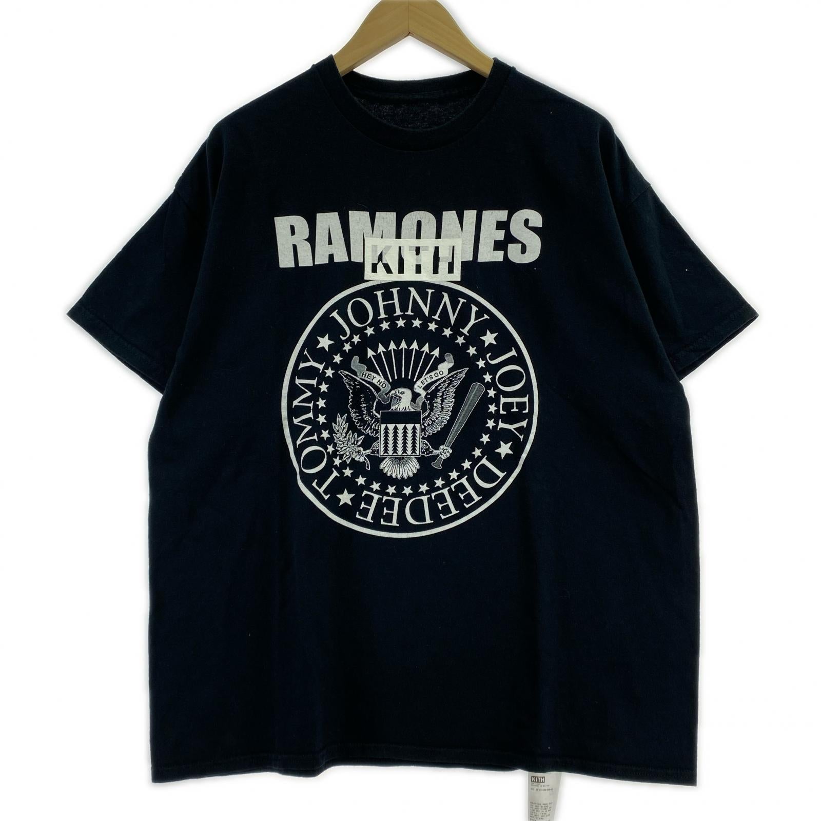 半袖Tシャツ KITH VINTAGE RAMONES 2025 プリントTee XL 黒 ブラック