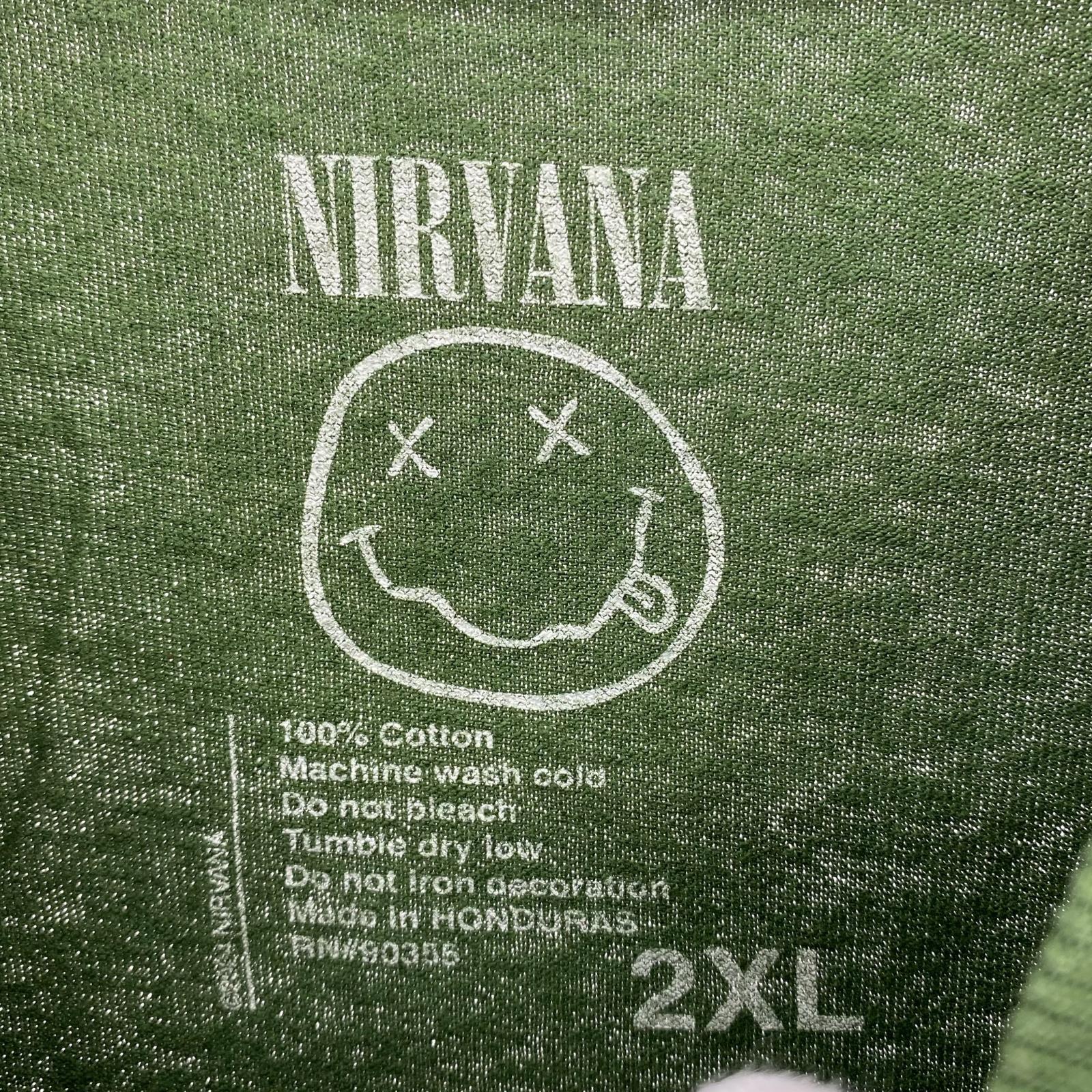 半袖Tシャツ KITH VINTAGE NIRVANA IN UTERO 2025 プリントTee 2XL 緑 グリーン