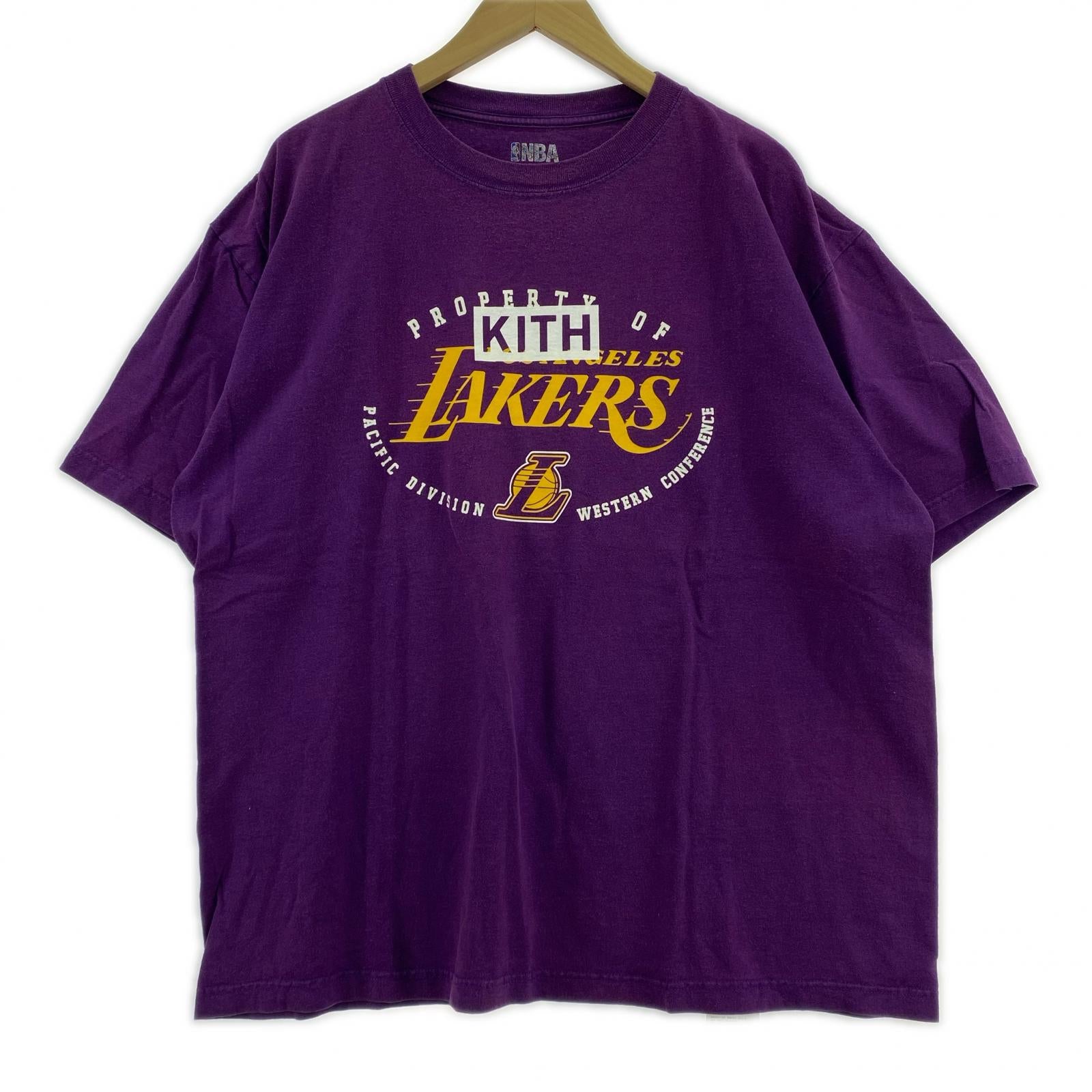 半袖Tシャツ KITH VINTAGE LAKERS 2025 プリントTee XL 紫 パープル