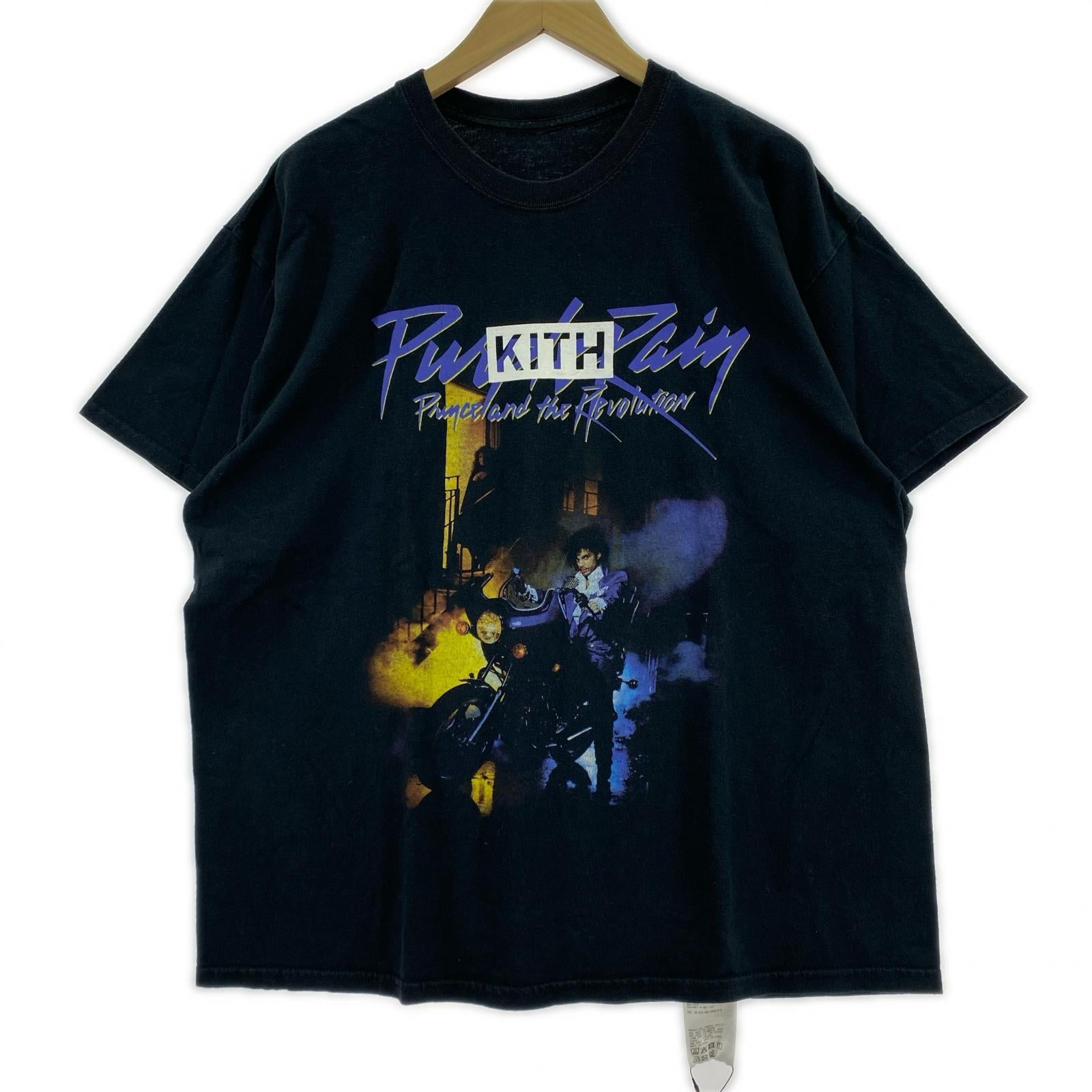 半袖Tシャツ KITH VINTAGE Prince Purple Rain 2025 プリントTee XL 黒 ブラック