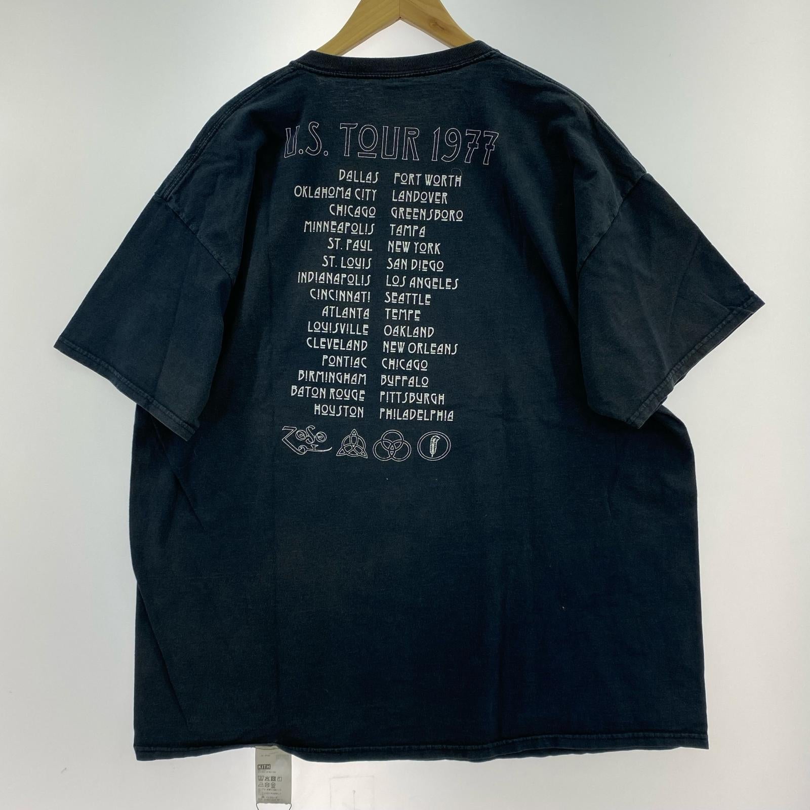半袖Tシャツ KITH VINTAGE LED-ZEPPELIN 2025 プリントTee 黒 ブラック