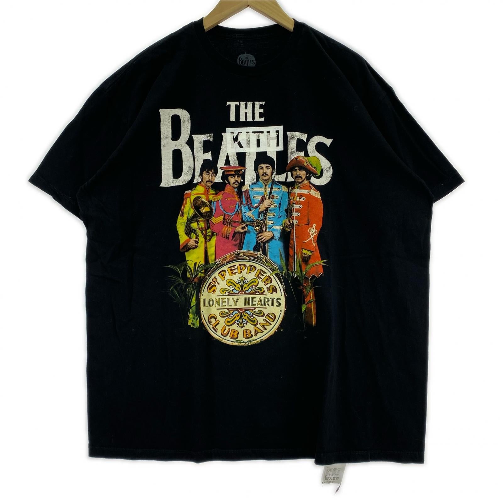 半袖Tシャツ KITH VINTAGE BEATLES 2025 プリントTee 2XL 黒 ブラック