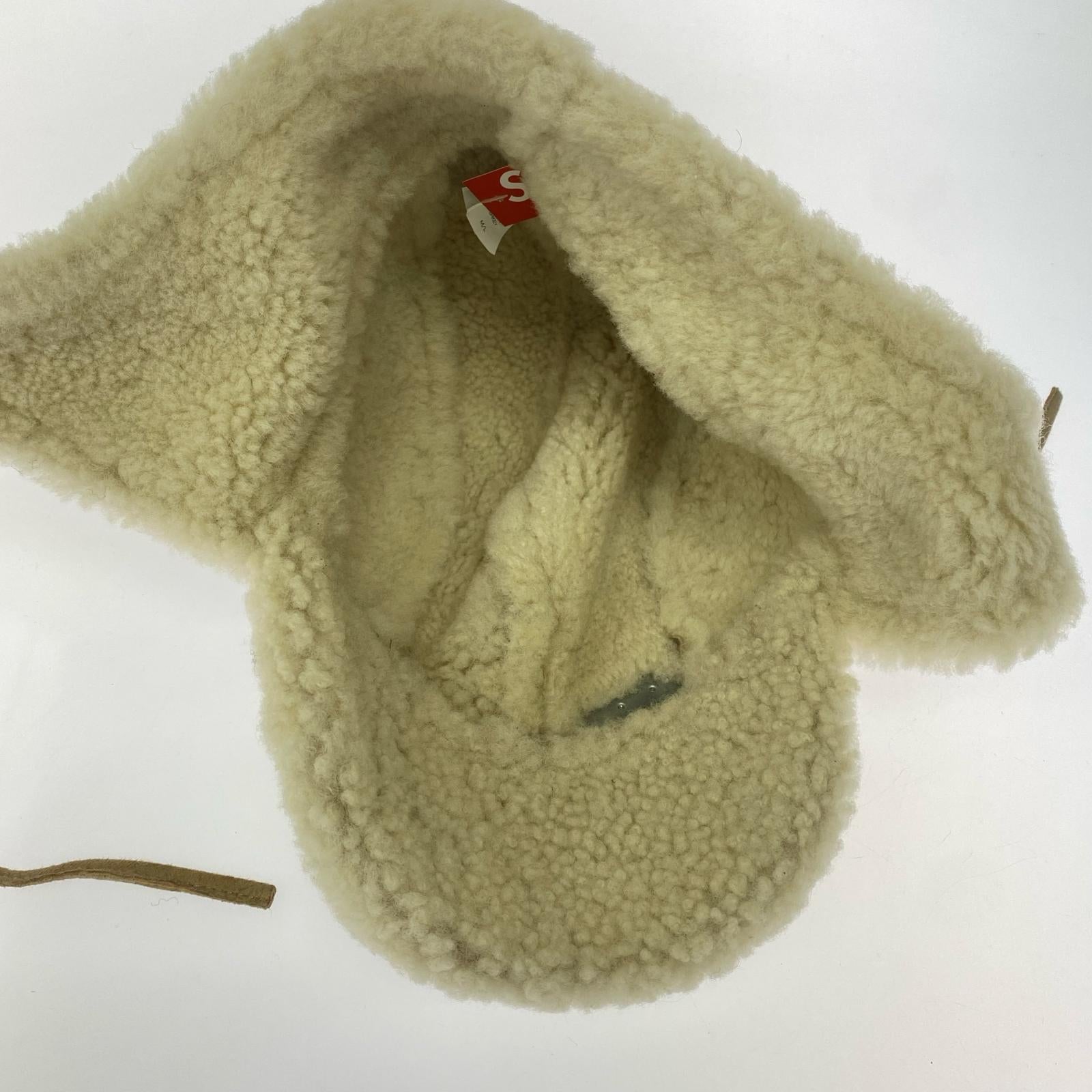 キャップ Supreme 25AW Shearling Lined Earflap Cap Tan ベージュ ベージュ