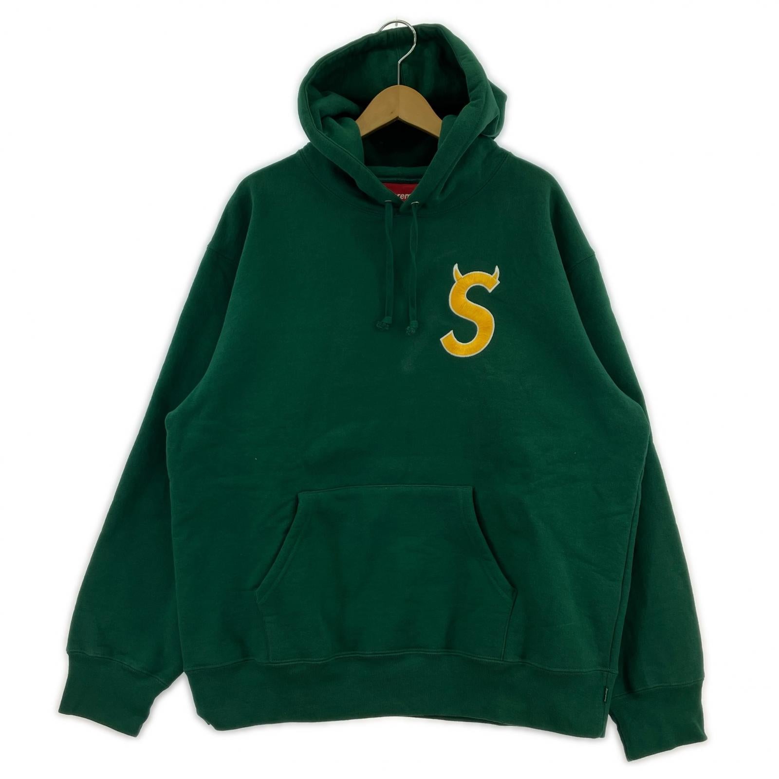 パーカー 22AW S Logo Hooded Sweatshirt(L) L グリーン