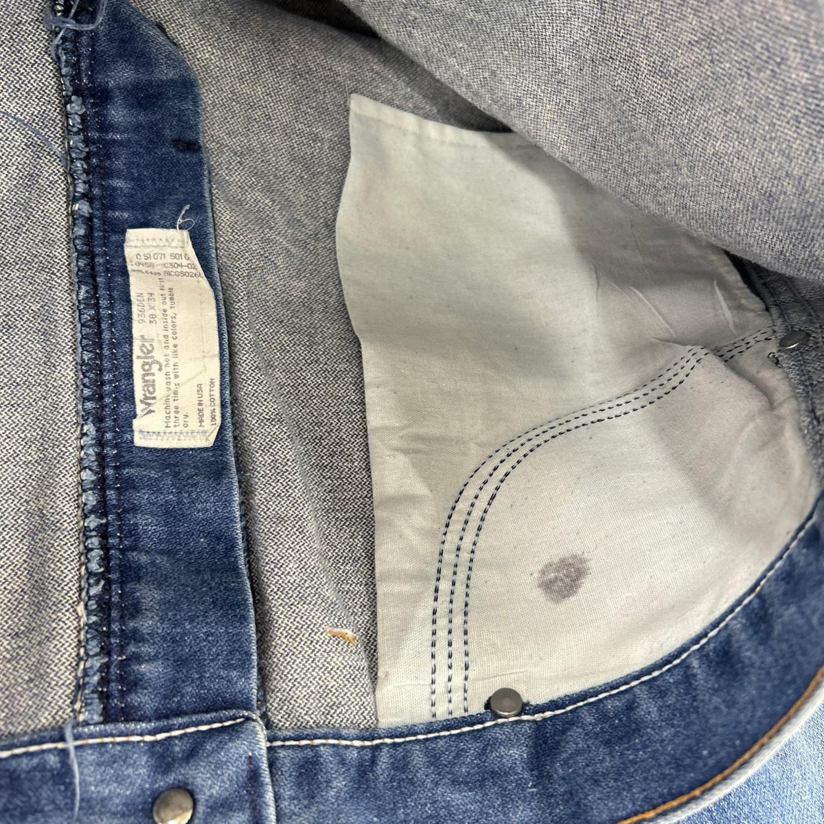 デニムパンツ Wrangler 936DEN (W38×L34) 38 ブルー