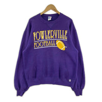 スウェット russell 90s プリントロゴ 紫 (L) L パープル