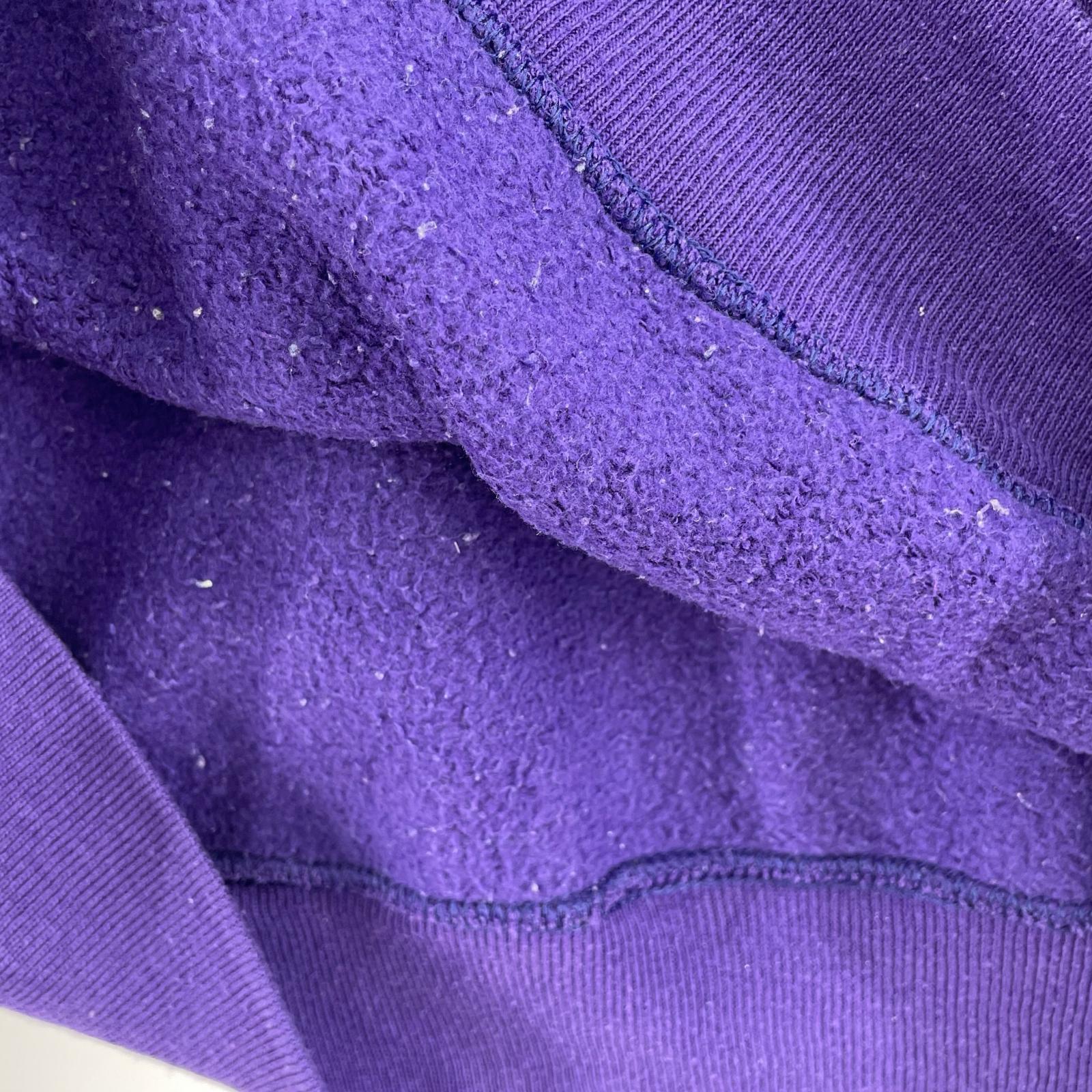 スウェット russell 90s プリントロゴ 紫 (L) L パープル