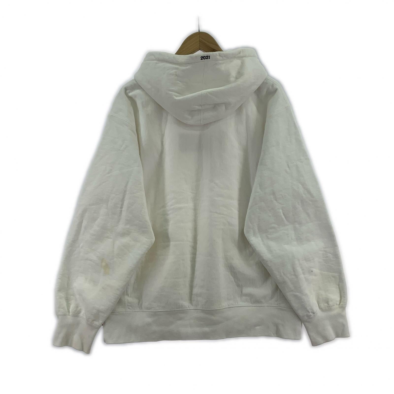パーカー 21FW Box Logo Hooded Sweatsirt M ホワイト
