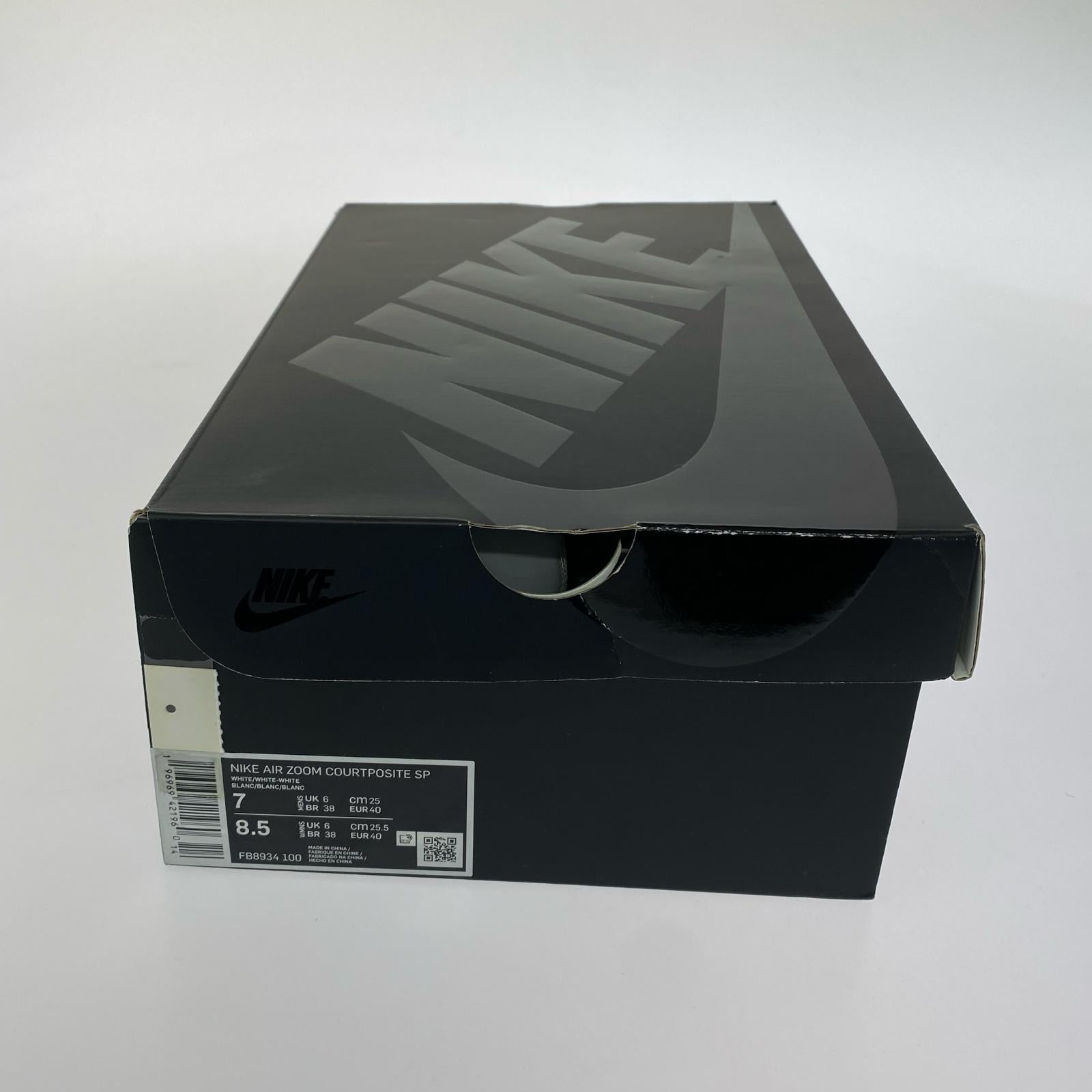 スニーカー AIR ZOOM COURTPOSITE 白 (25.0cm) 25cm (US7 UK6 1/2 EU40) ホワイト