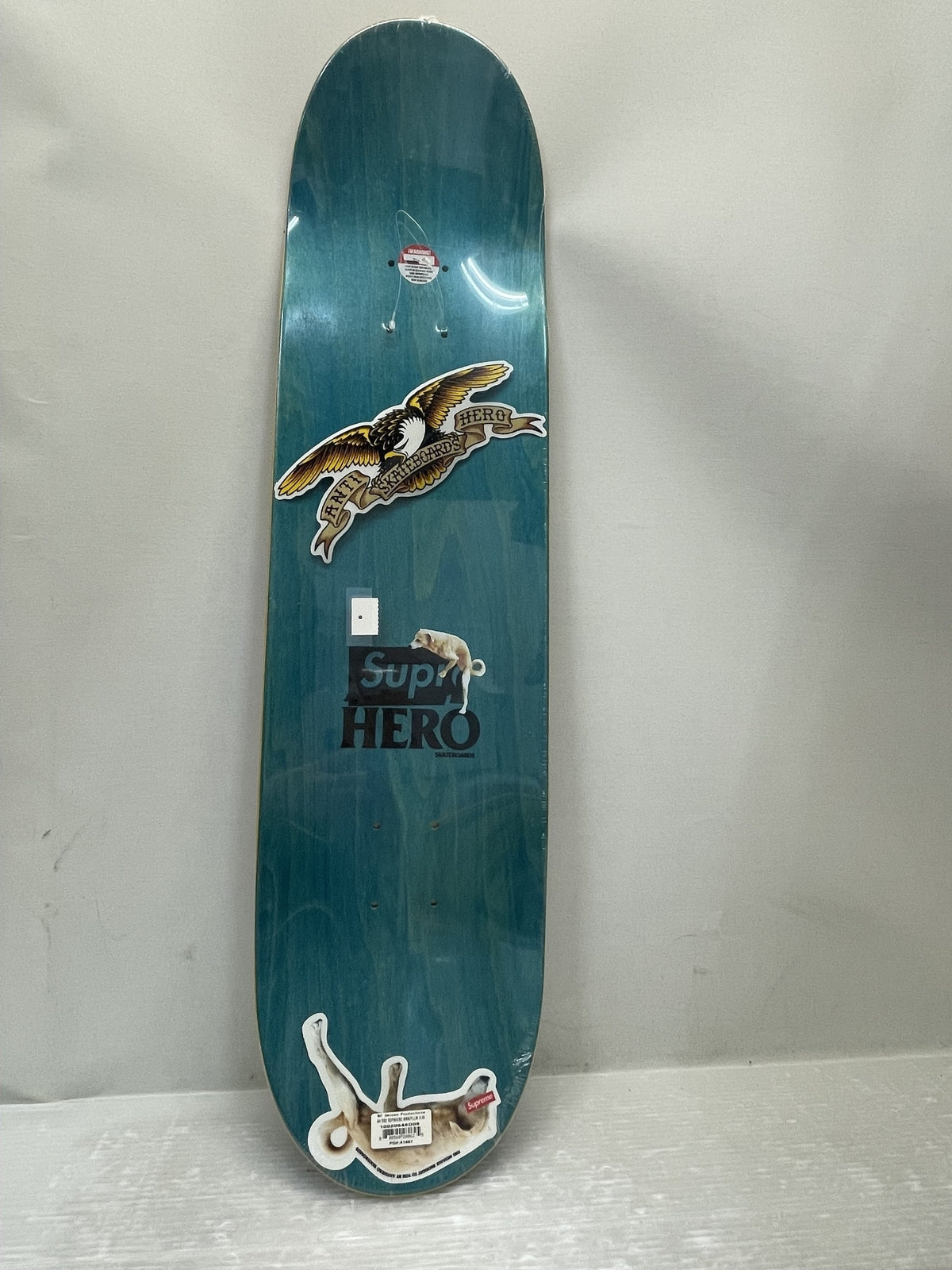その他アクセサリー Supreme×ANTIHERO 22SS Dog スケートボードデッキ 黒×黄