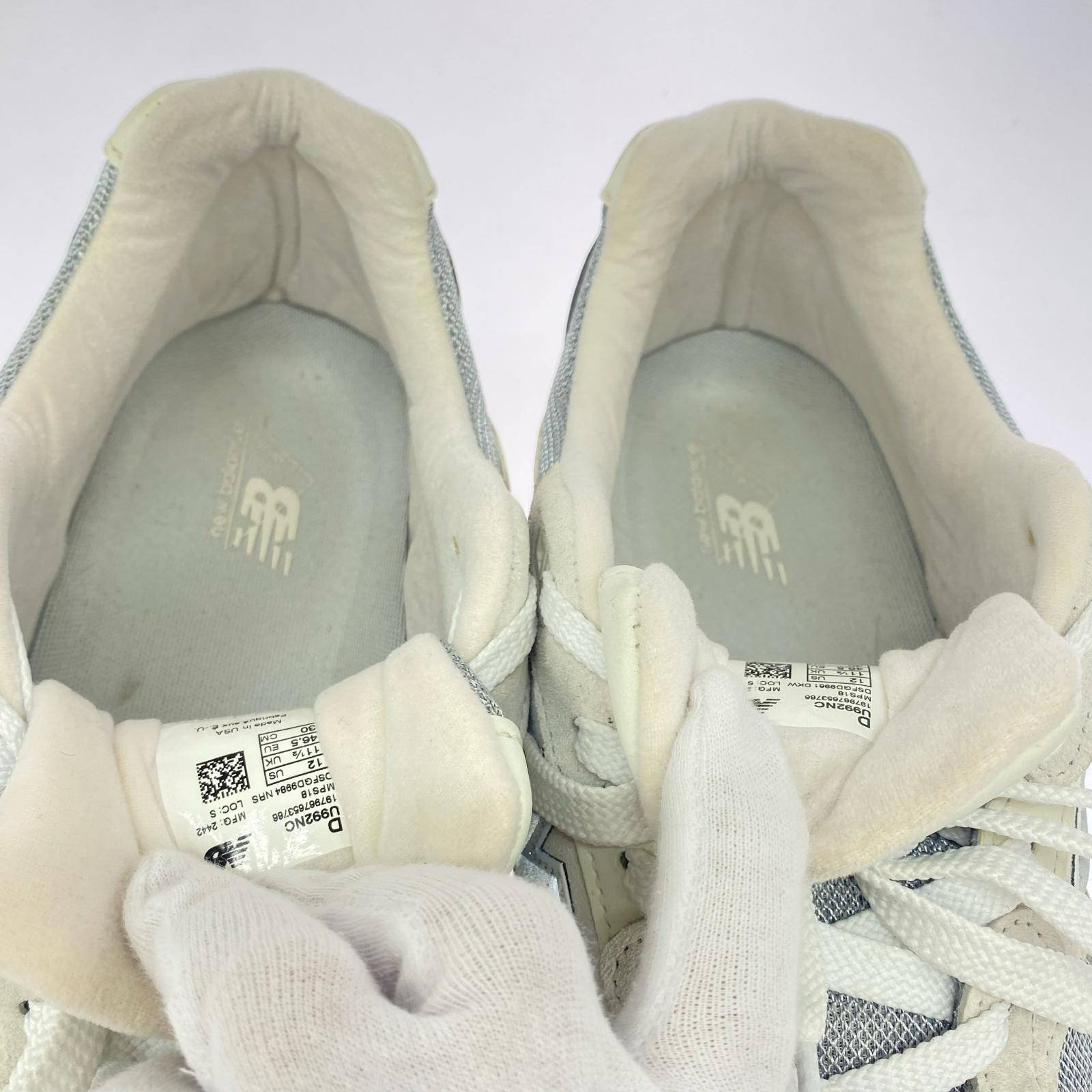 スニーカー NEW BALANCE USA製 U992NC NIMBUS CLOUD 30.0cm 30cm (US12 UK11 1/2 EU50) グレー
