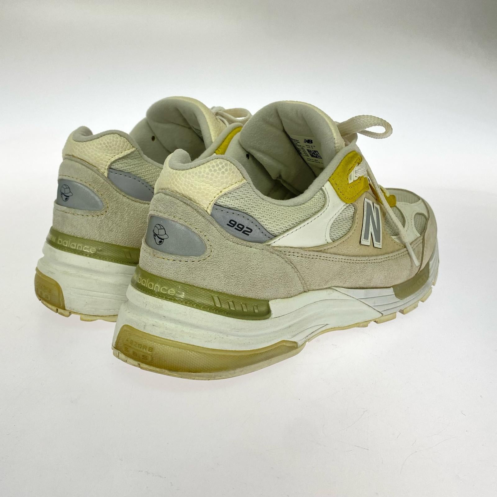 スニーカー NEW BALANCE×Paperboy USA製 M992PB1 Fried Egg 29.0cm 29cm (US11 UK10 1/2 EU48) ホワイト