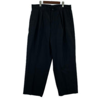 パンツ SSZ HOMME 25AW Conference Slacks 2タックワイドスラックス XL 黒 ブラック