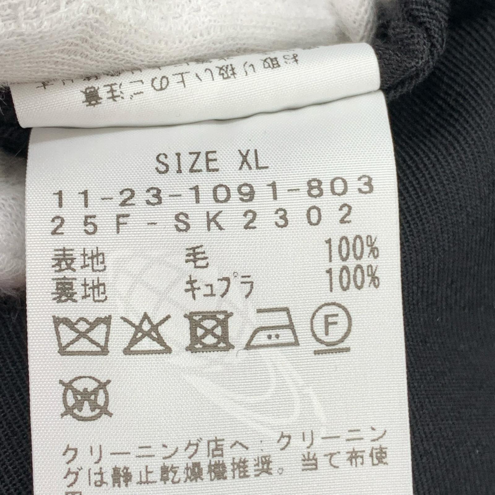 パンツ SSZ HOMME 25AW Conference Slacks 2タックワイドスラックス XL 黒 ブラック