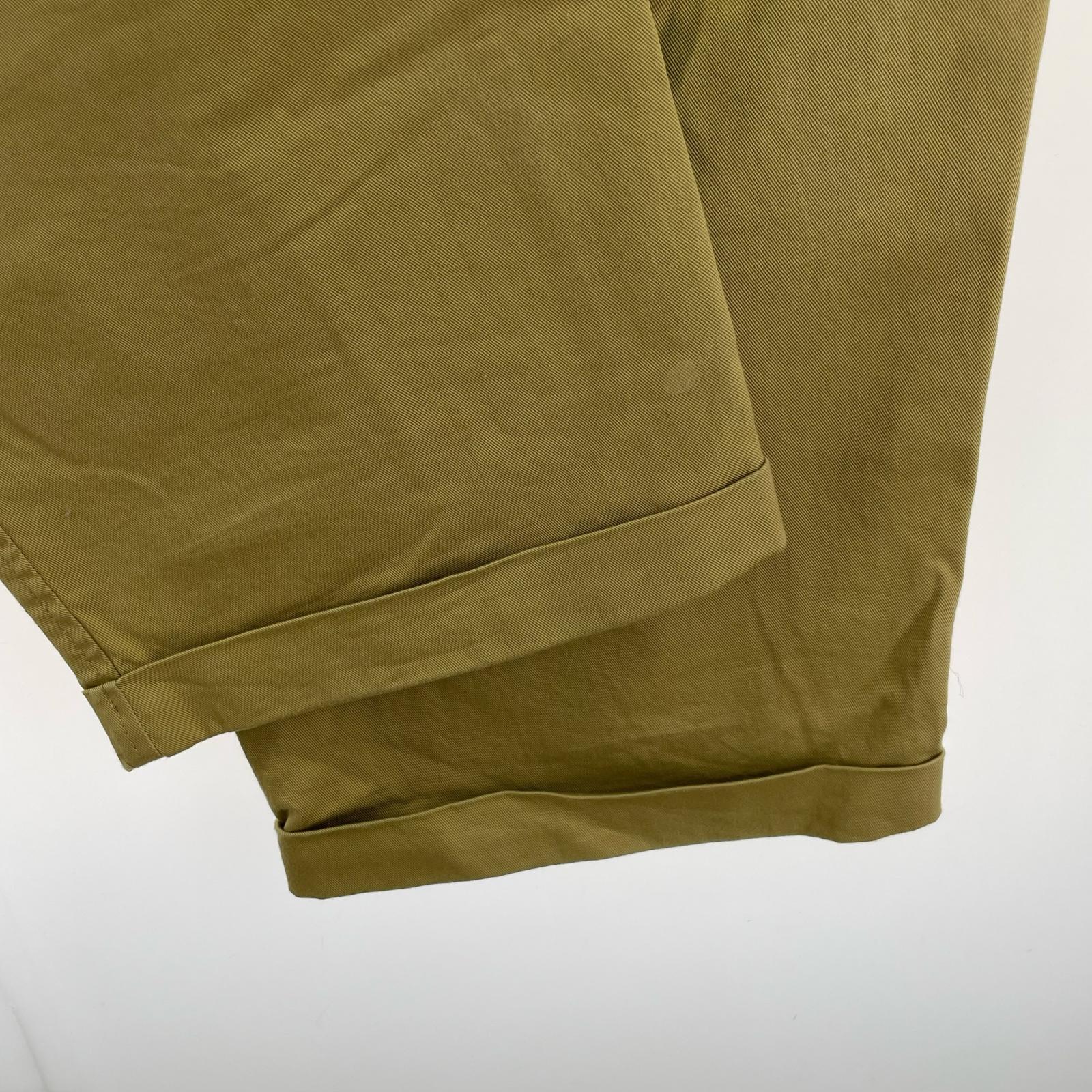 パンツ 1P CHINO STACKS 1タックワイドチノ XL ベージュ ベージュ