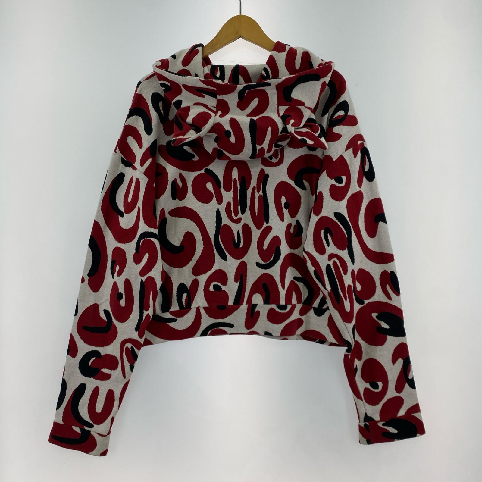 パーカー CHARLES JEFFREY LOVERBOY 猫耳パーカー M 赤系 M マルチカラー