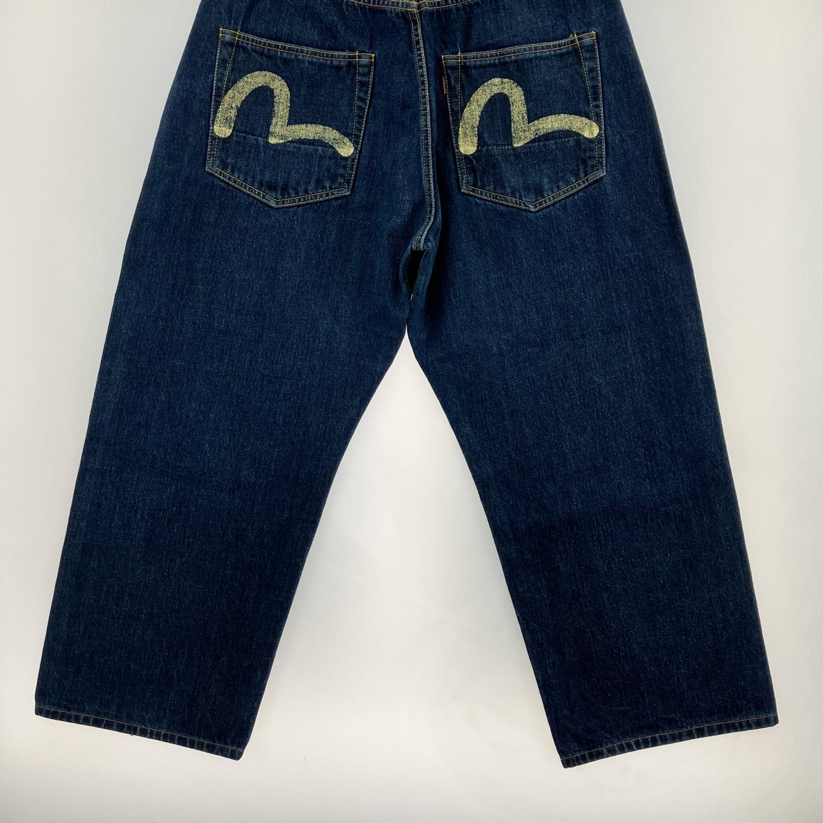 デニムパンツ LOT2001 NO.2 白カモメ (38) ブルー