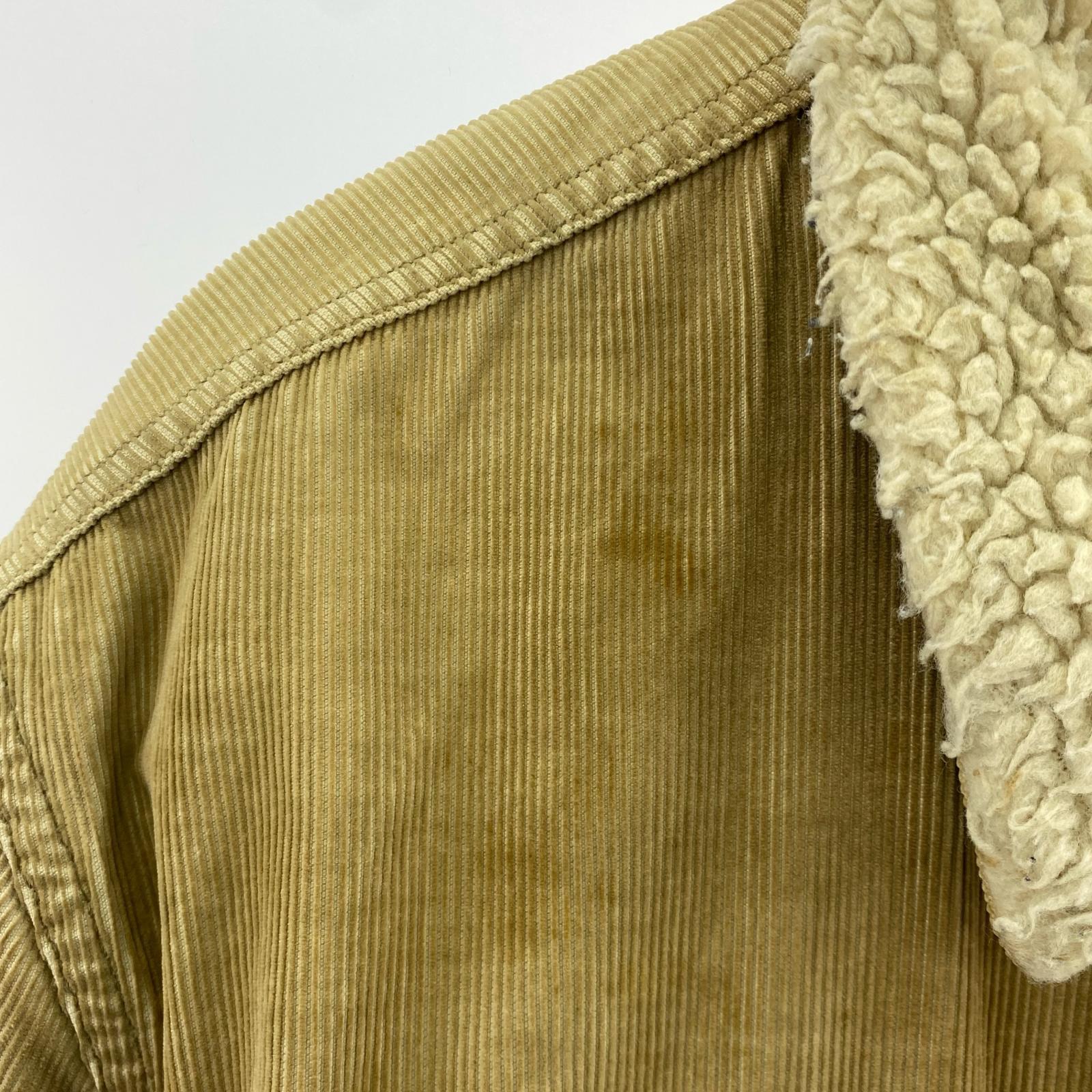 ジャケット WHITE LEVI'S 90s ボア襟 ジャケット イタリア製 L ベージュ