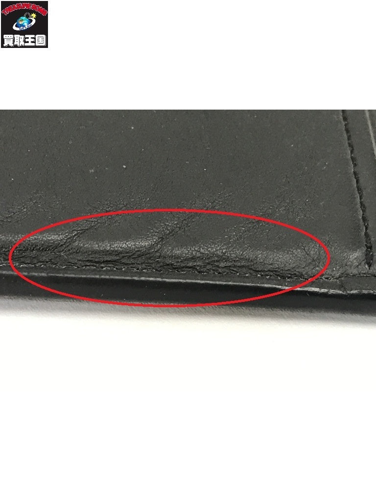 ポトルフォイユ・ブラザ モノグラムエンボスロゴ 長財布 黒 M69038