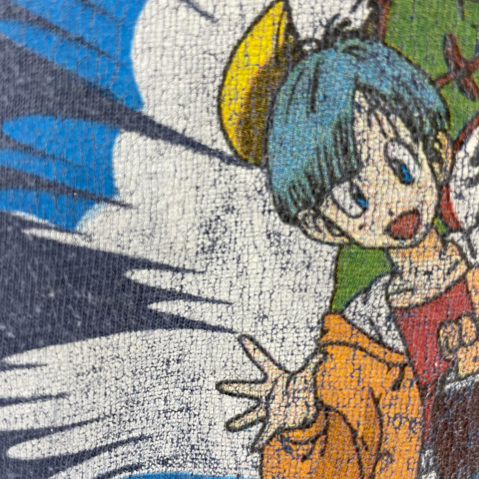 半袖Tシャツ 00s DRAGONBALL 両面プリント ネイビー( ブルー