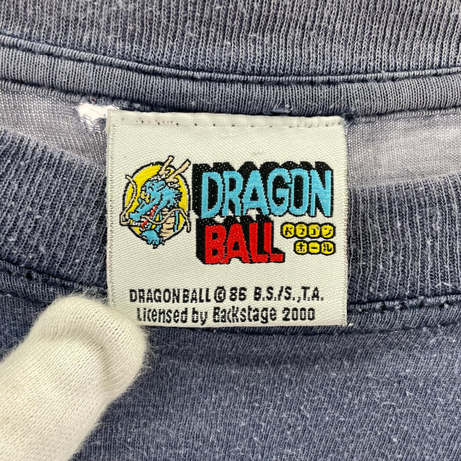 半袖Tシャツ 00s DRAGONBALL 両面プリント ネイビー( ブルー