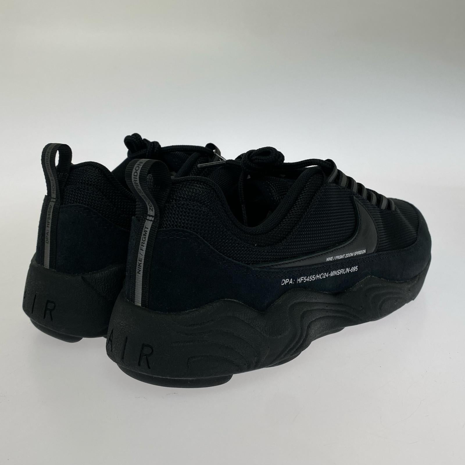 スニーカー ×fragment design AIR ZOOM SPIRIDON 28cm (US10 UK9 1/2 EU46) ブラック