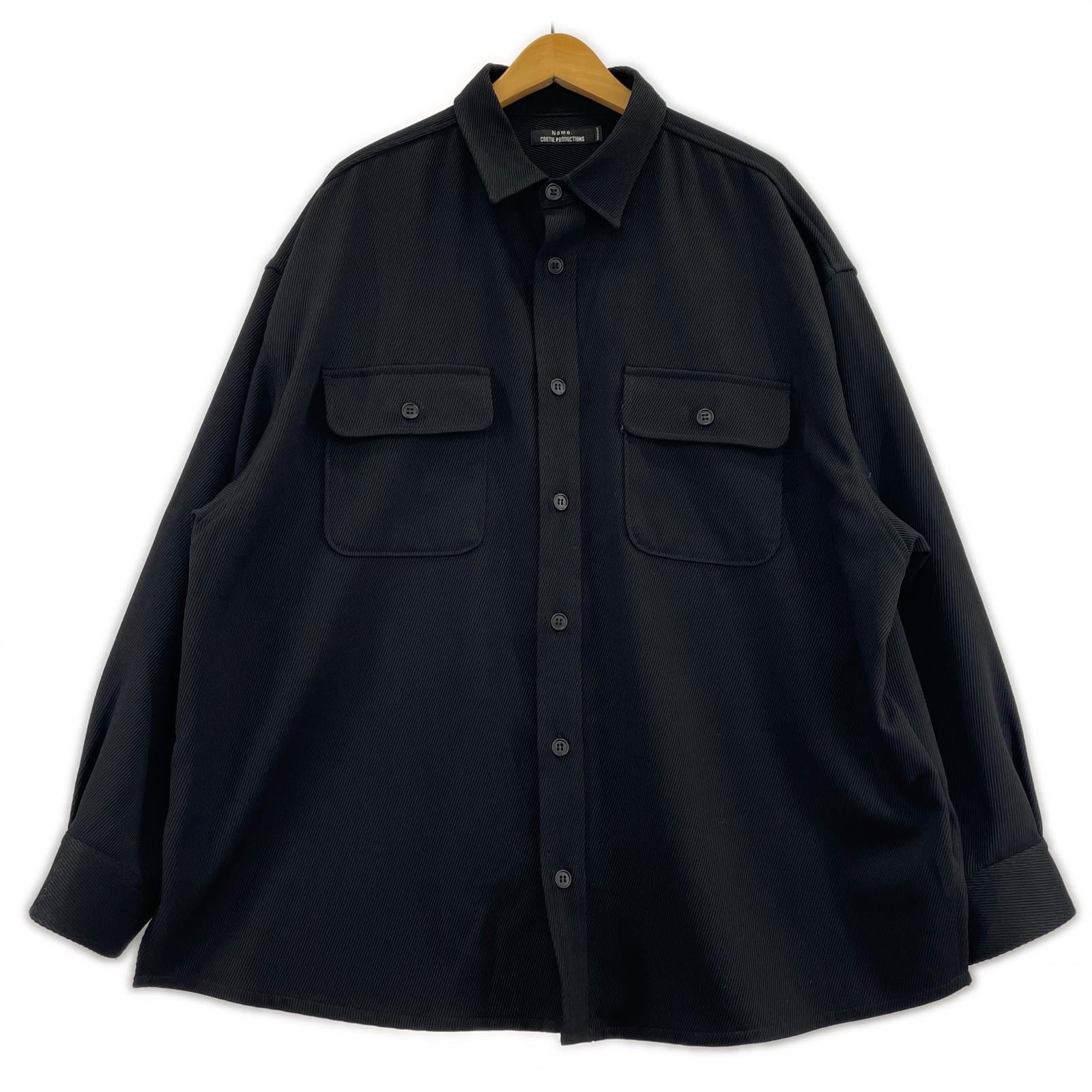 ジャケット ×COOTIE PRODUCTIONS シャツジャケット 黒 M ブラック