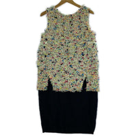 ワンピース spring paint tweed 36 ネイビー