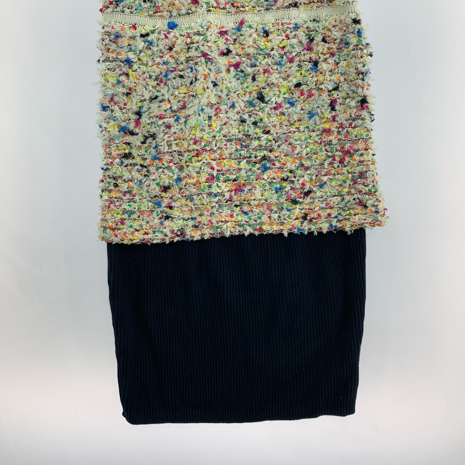 ワンピース spring paint tweed 36 ネイビー