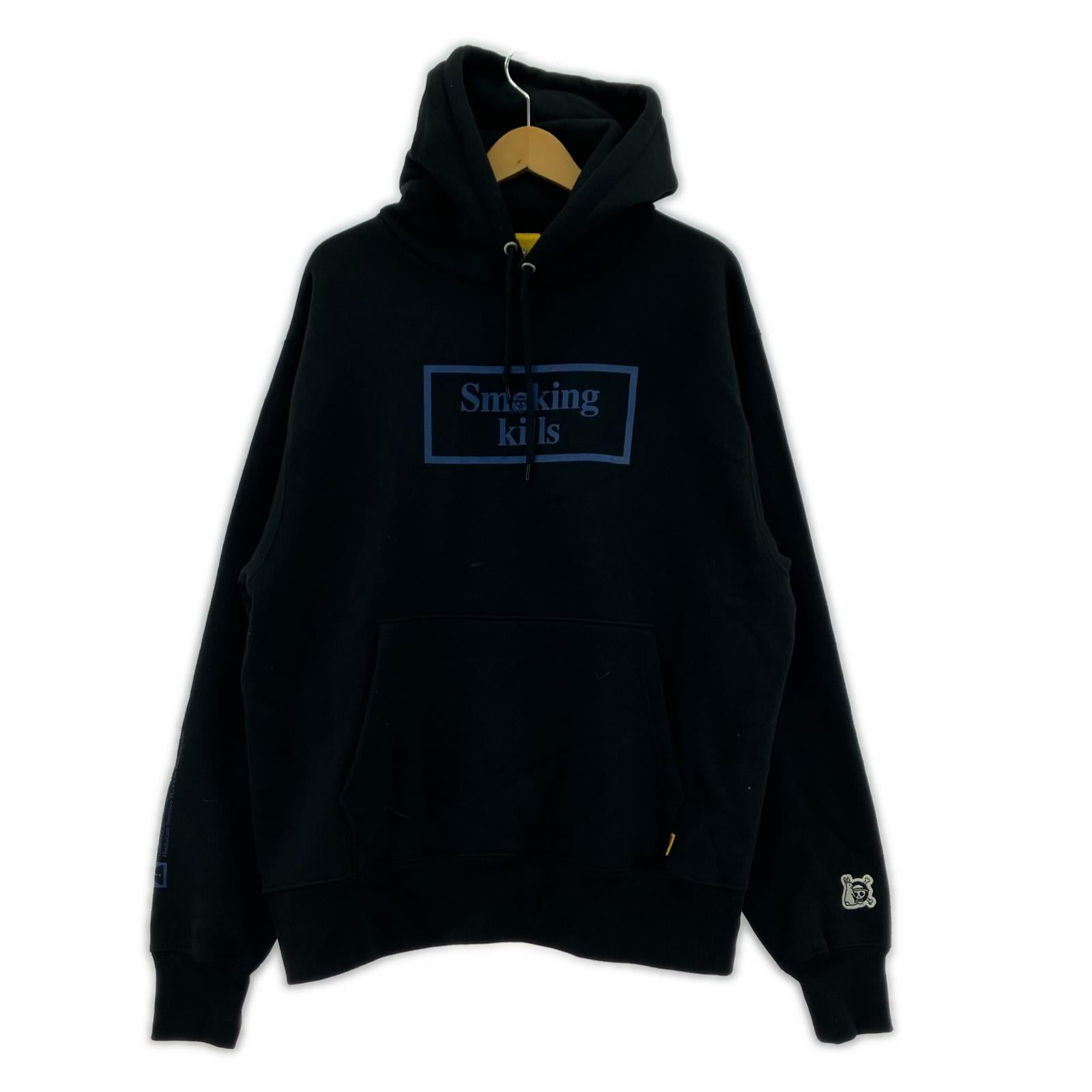 スウェット × ワンピース スモーカー 黒 (L) L ブラック