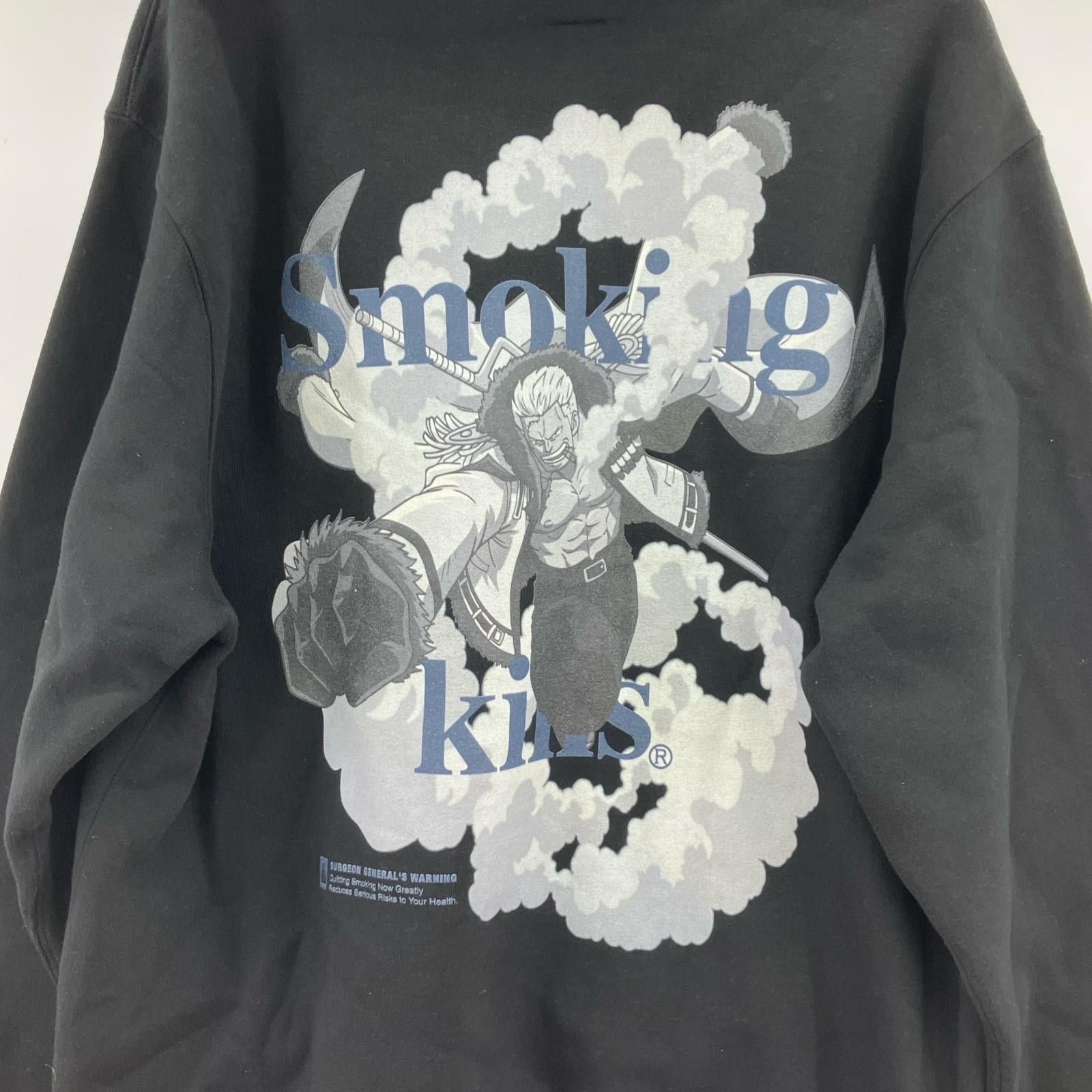 スウェット × ワンピース スモーカー 黒 (L) L ブラック