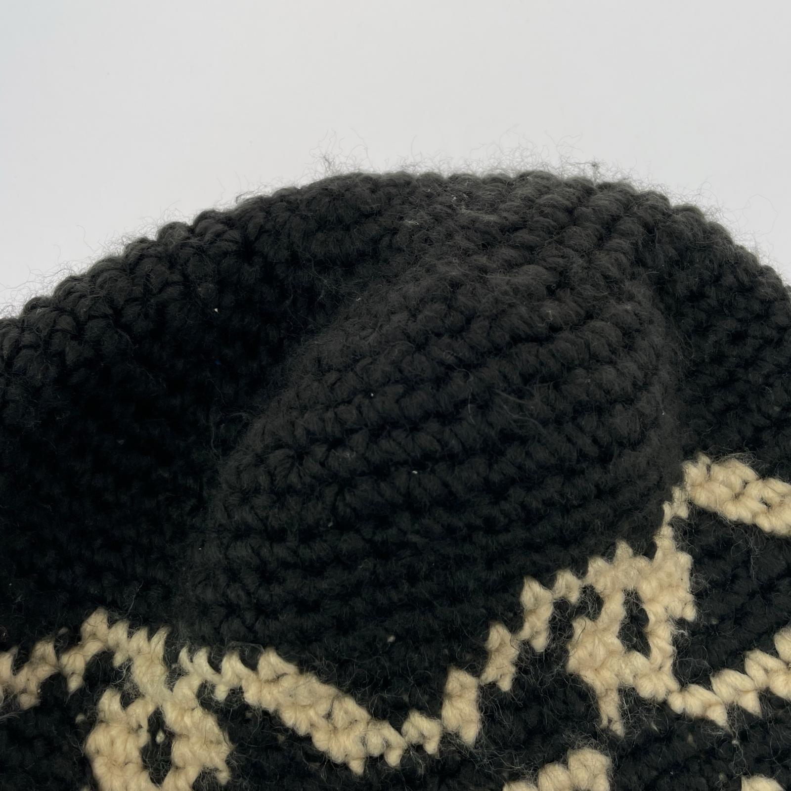 ハット 22AW Knit Bucket 黒 ブラック