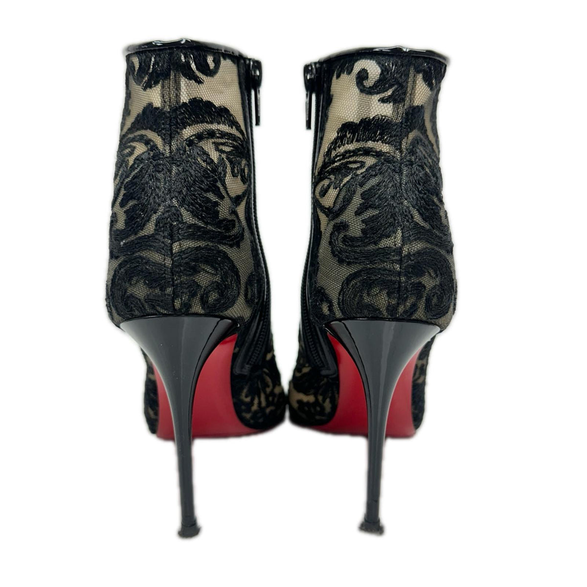 C.Louboutin/レースブーティ/BLK/35.5
