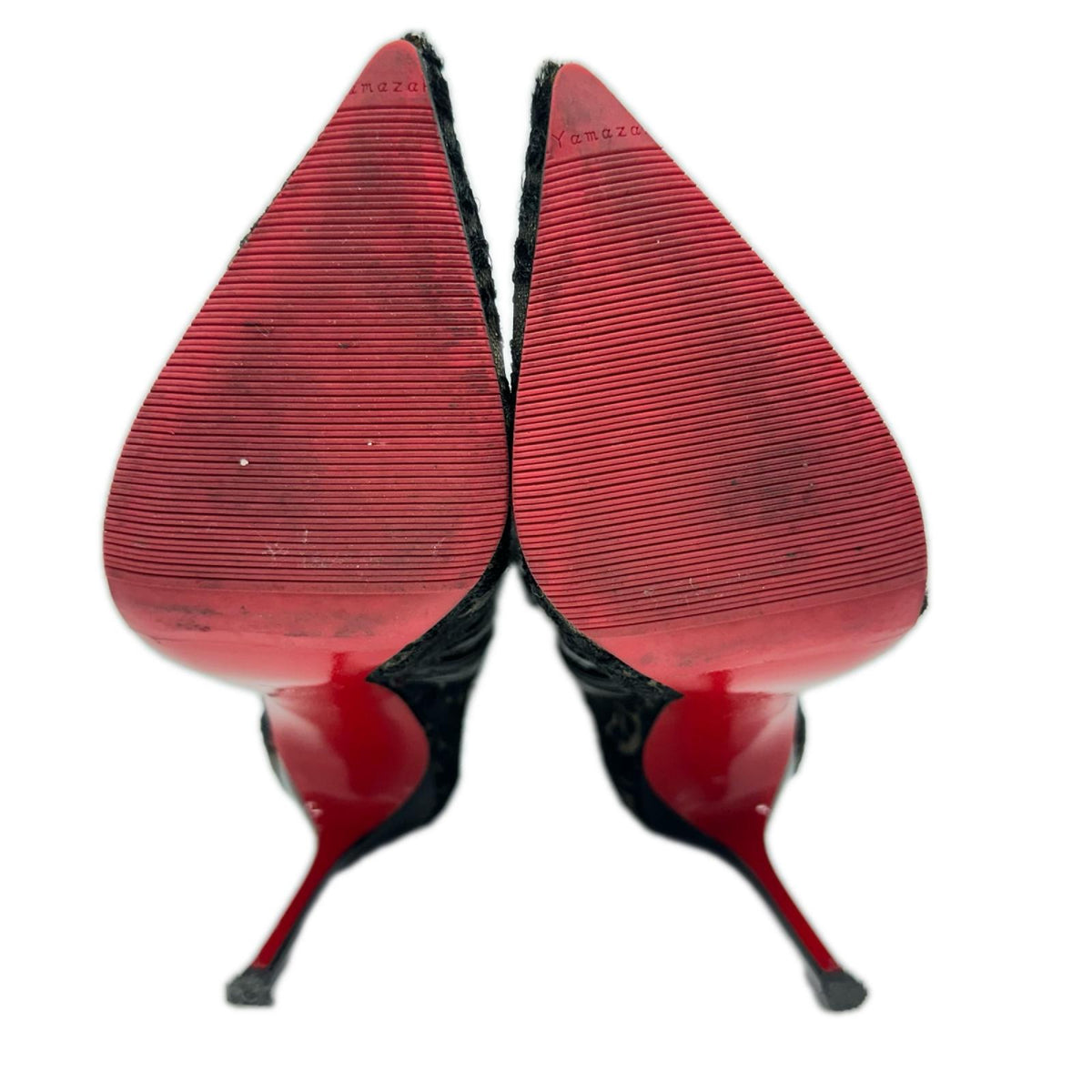 C.Louboutin/レースブーティ/BLK/35.5