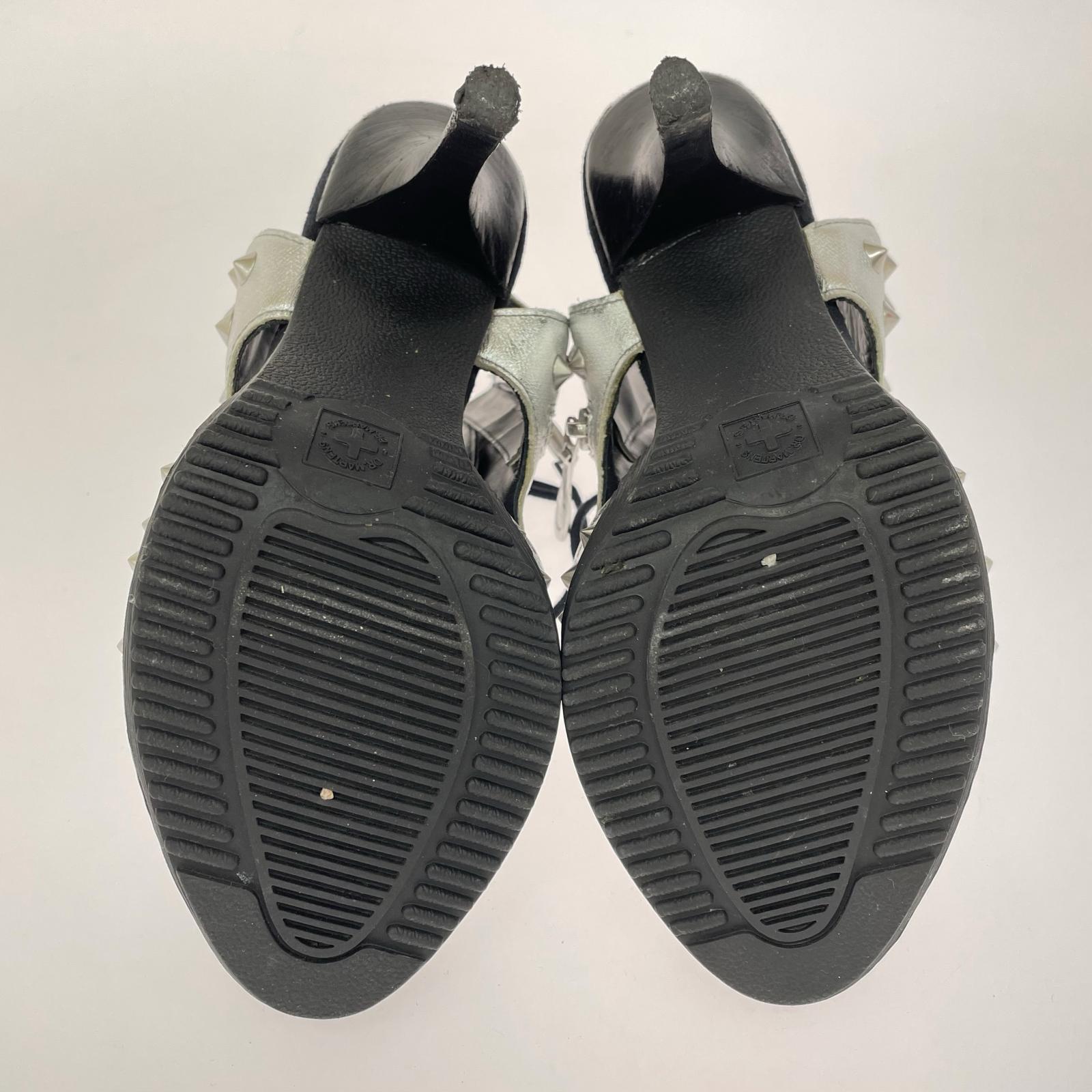 パンプス YASMIN スタッズヒールパンプス SLV UK3 23cm (US5 UK4 1/2 EU36) シルバー