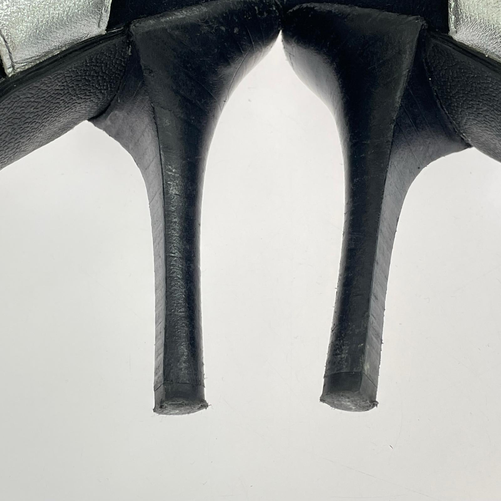 パンプス YASMIN スタッズヒールパンプス SLV UK3 23cm (US5 UK4 1/2 EU36) シルバー