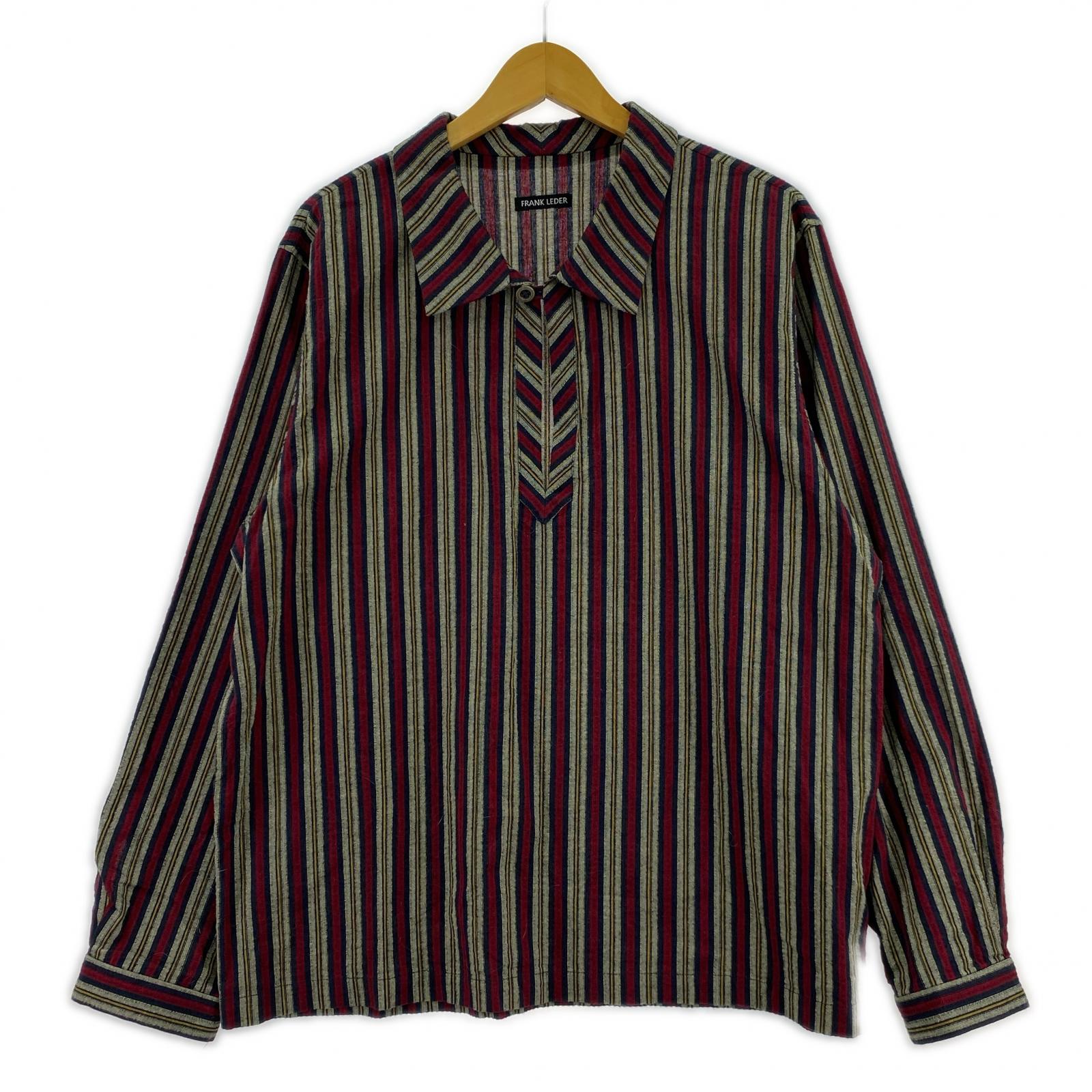 長袖シャツ BAVARIAN RED STRIPE COTTON LS SHIRT M M レッド